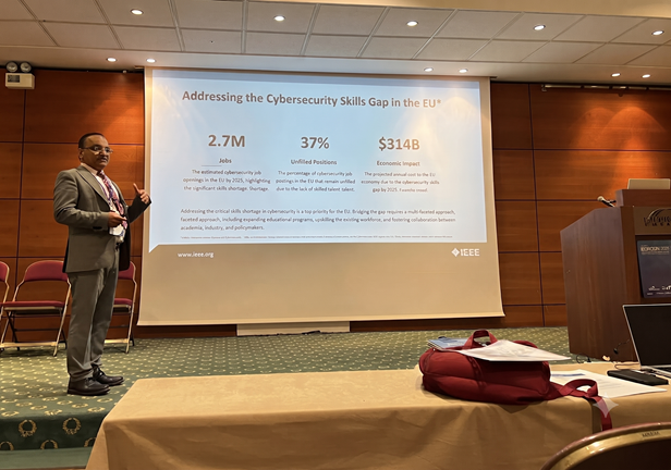 Paresh Rathod at IEEE EDUCON 2024 research and innovation event